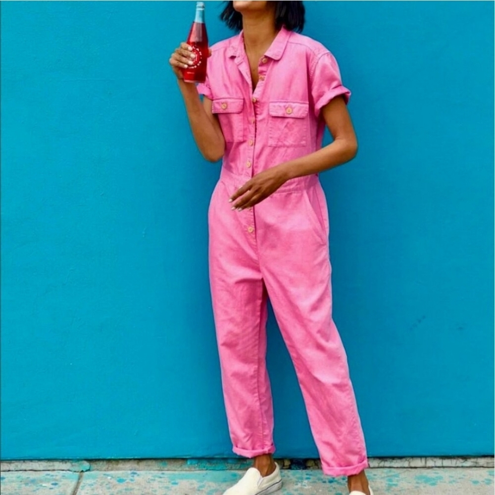Outerknown Pink Jumpsuit Stylish and Comfortable